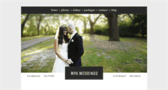 Desktop Screenshot of mpaweddings.com