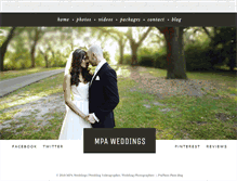 Tablet Screenshot of mpaweddings.com